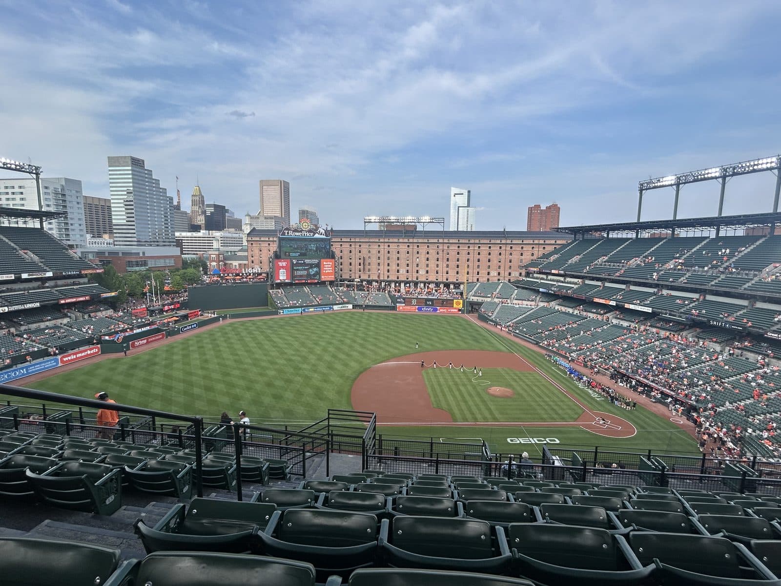 Oriole Park at Camden Yards, 2025 — The Baltimore Orioles vs. Detroit Tigers game an hour before it started.