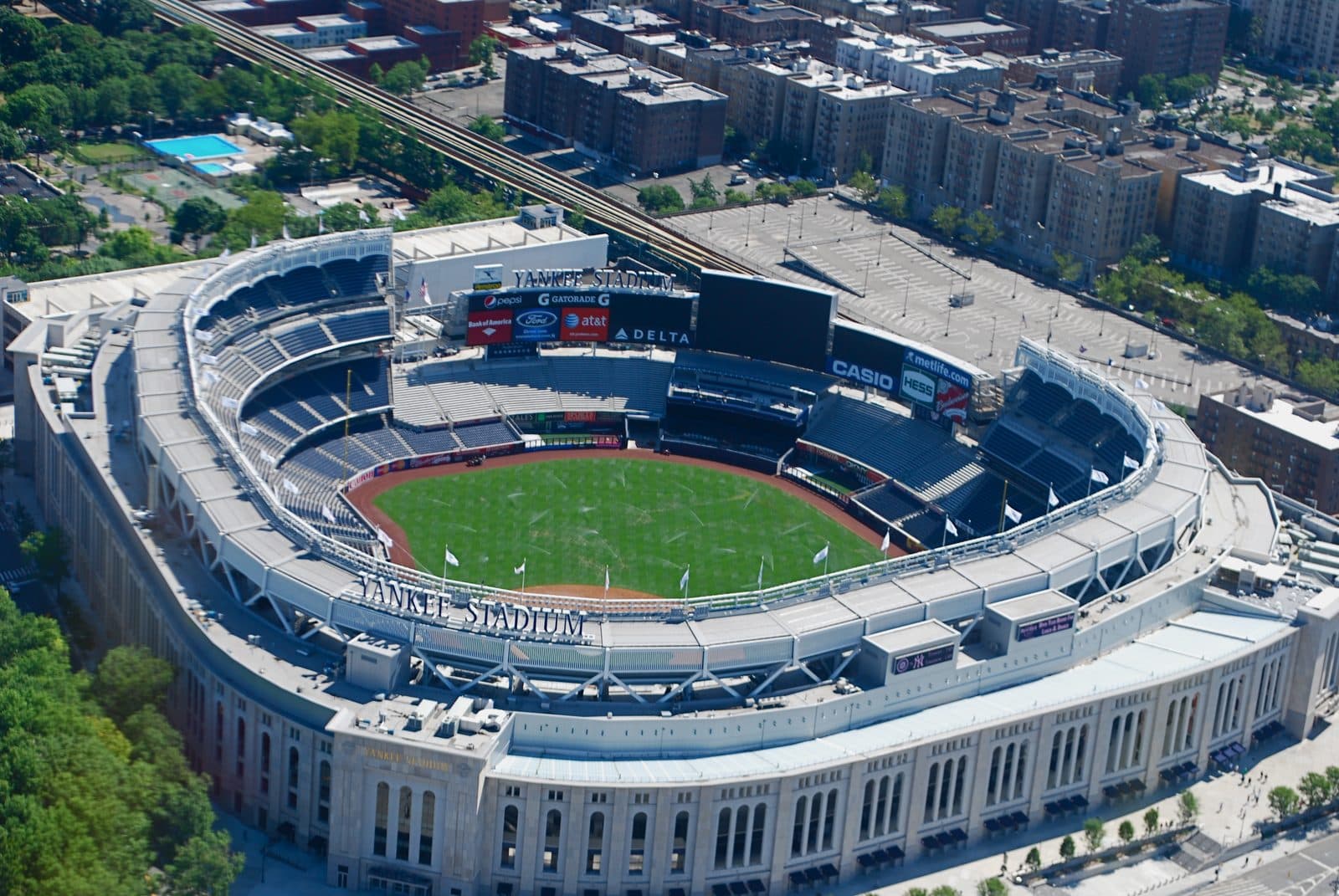 Yankee Stadium, 2010 — View of Yankee Stadium from the air in 2010