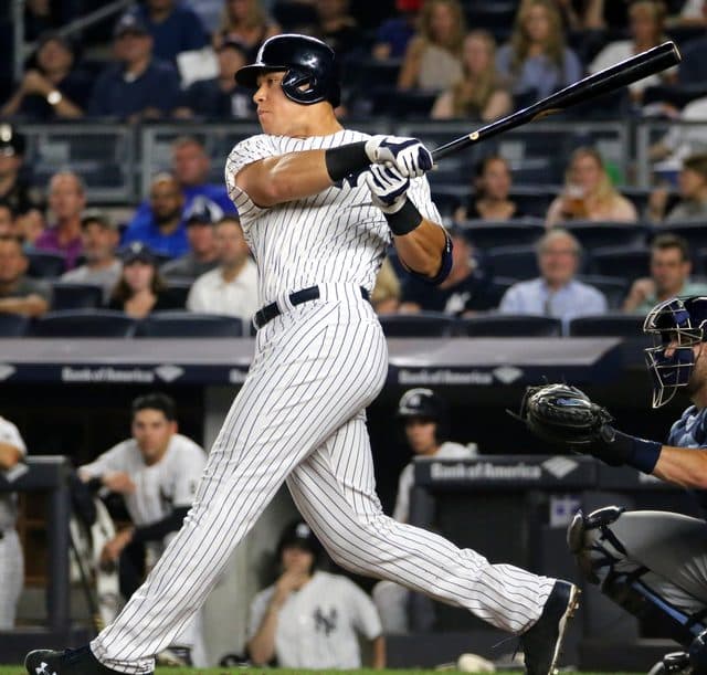 Aaron Judge — Photo: Arturo Pardavila III, CC BY 2.0, via Wikimedia Commons (resized)