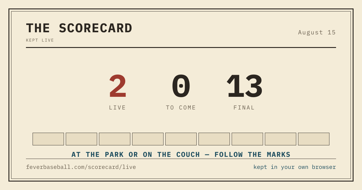 The link preview card for /scorecard/live